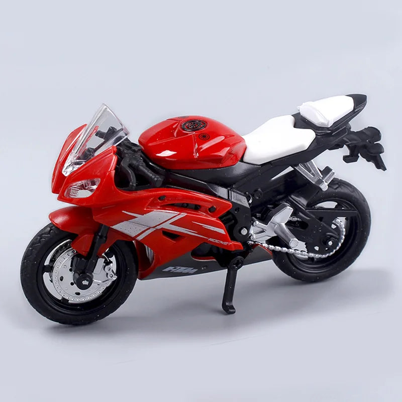 1:18 Scale Diecast Sportbike Model - Yamaha R6 Alloy Motorcycle Replica for Kids – Rot