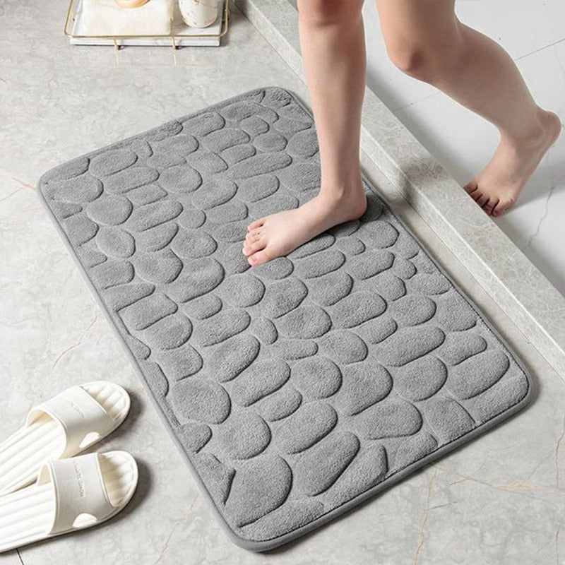 Elegant Home Comfort Mat for Kitchen and Bathroom – Gray
