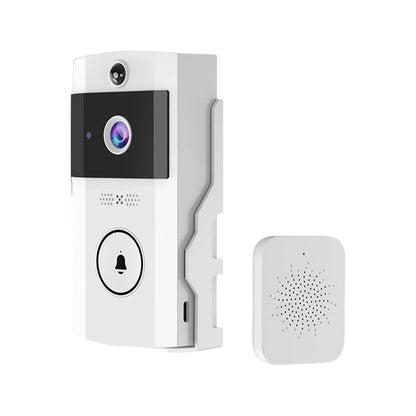 Wireless Solar-Powered Video Doorbell with HD and Night Vision
