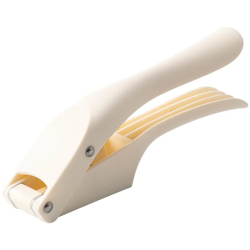 2-in-1 Kitchen Gadget for Slicing and Crushing Garlic – WHITE