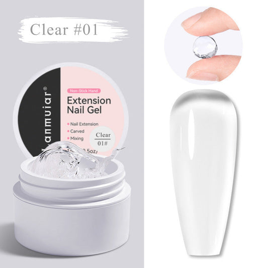 Elegant Nail Extension Gel for Flawless Manicures – 01#Clear