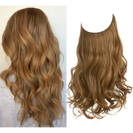 Real Hair Extensions for Natural Wavy Volume in Blonde
