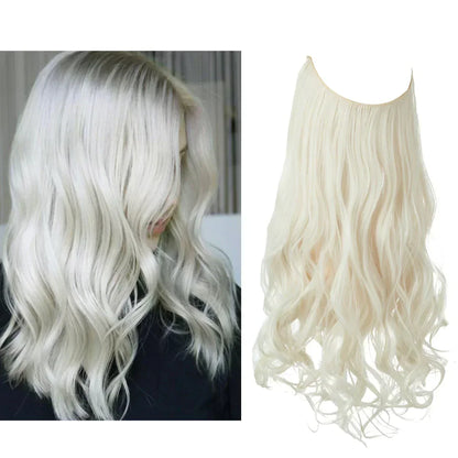 Real Human Hair Extensions for Natural Look – Platinum Blonde