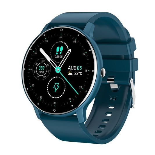 SleekFit Aqua Smartwatch with Health Tracking – Blue