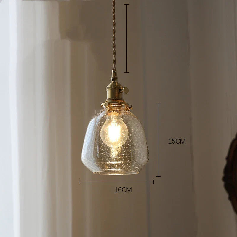 Vintage Pendant Lighting in American Style – Clear Copper
