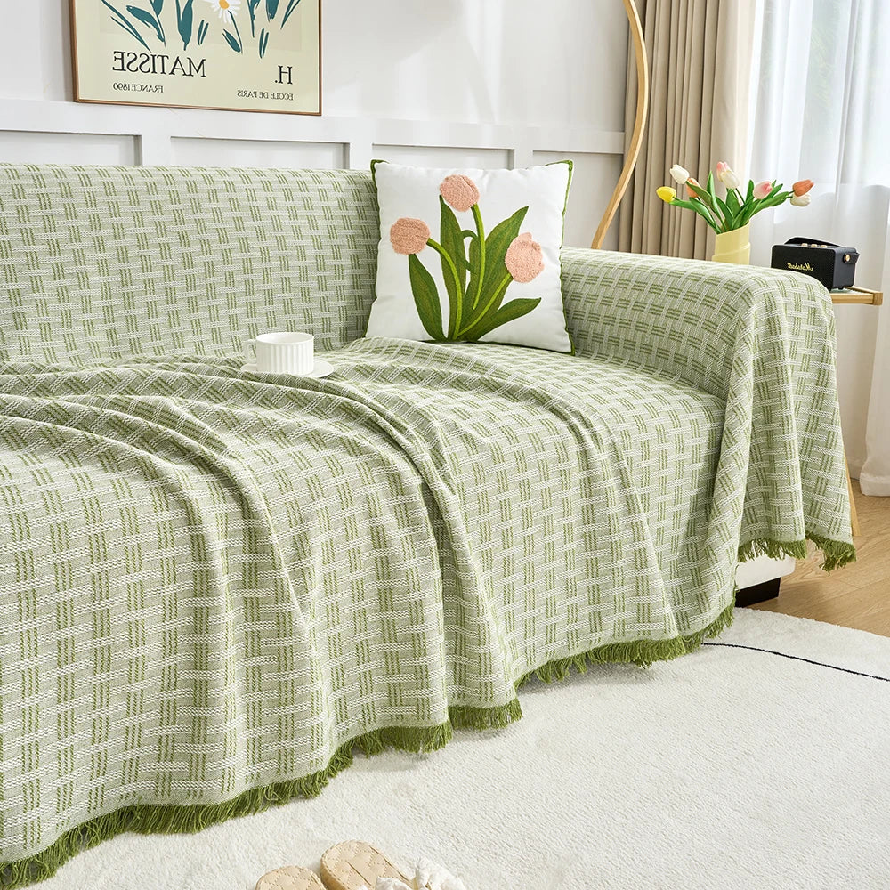 Reversible Large Sofa Throw Blanket