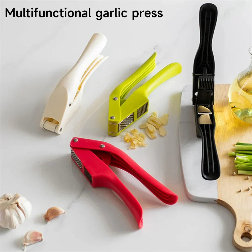 2-in-1 Kitchen Gadget for Slicing and Crushing Garlic