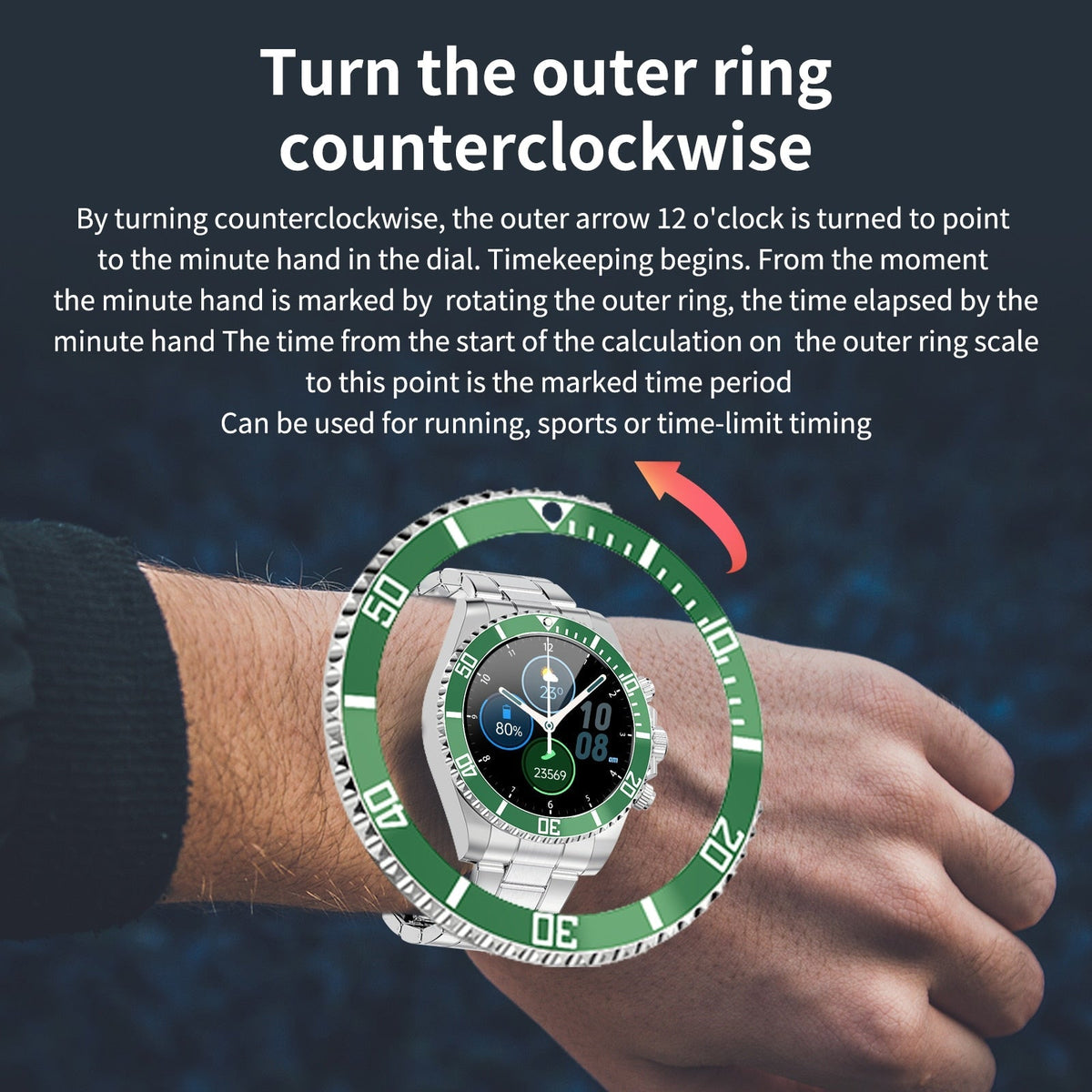 LuxuraTech Versatile Bluetooth Fitness Smartwatch