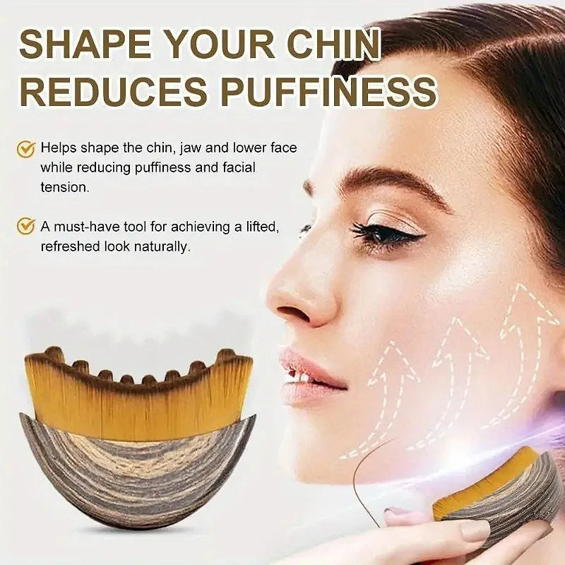 SculptEase Lymphatic Face Brush – Ergonomic Contour Massager for Sculpting & Drainage