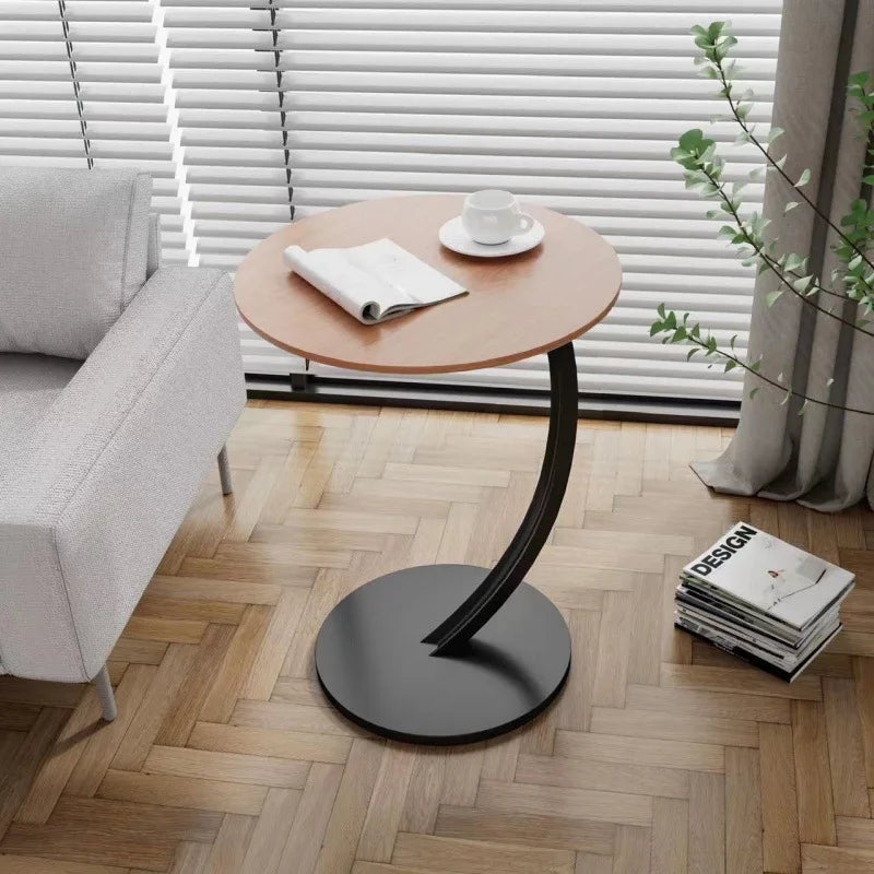 Reinforced Round Side Table for Living Room and Bedroom – A