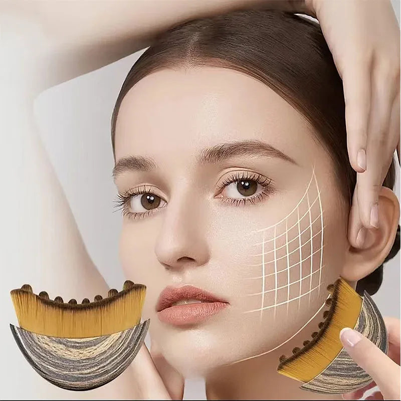 SculptEase Lymphatic Face Brush – Ergonomic Contour Massager for Sculpting & Drainage