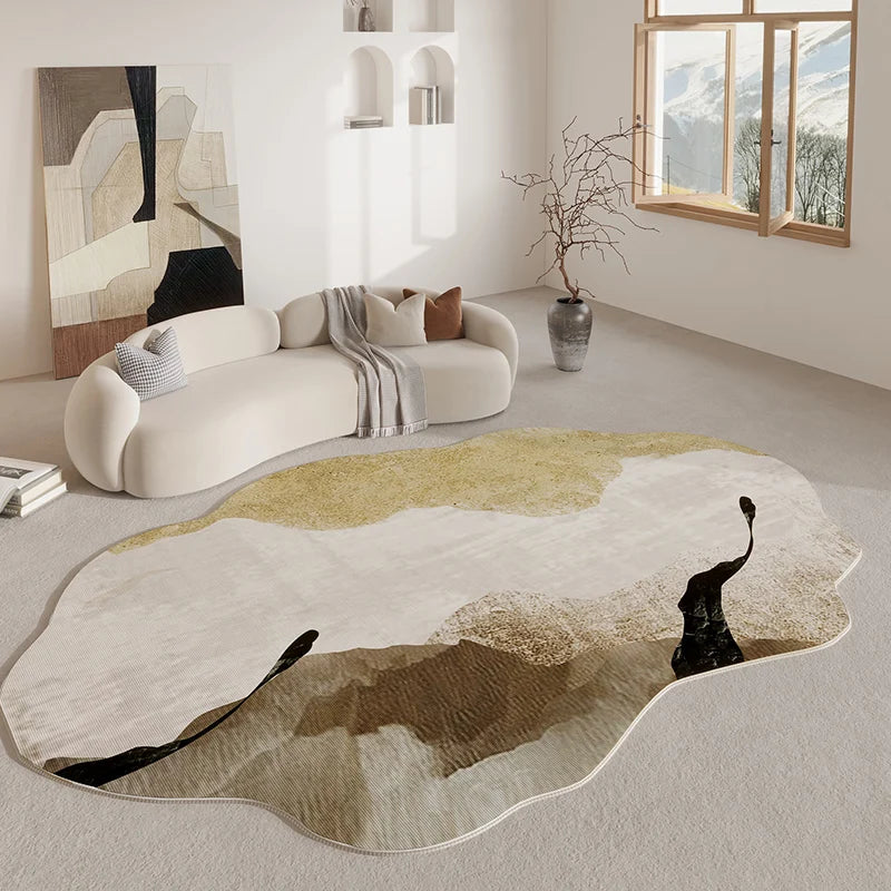 Soft Retro Area Rug for Living Room and Bedroom