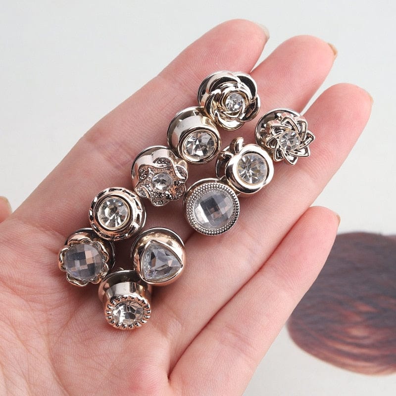 10-Pack Metal Snap Buttons – 50% Discount – Water Diamond