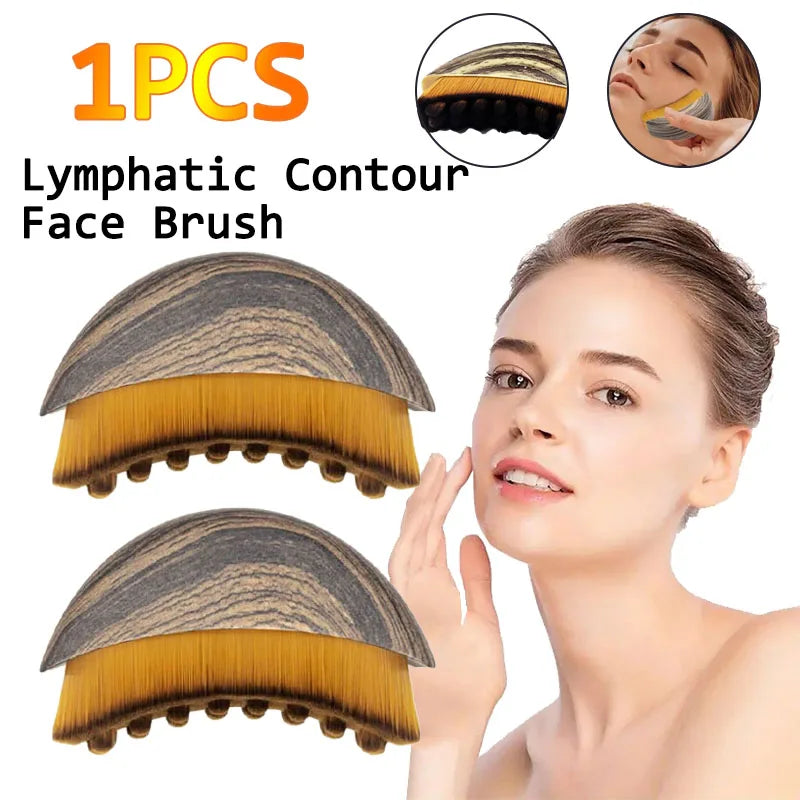 SculptEase Lymphatic Face Brush – Ergonomic Contour Massager for Sculpting & Drainage
