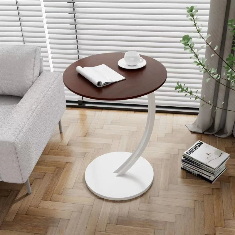 Reinforced Round Side Table for Living Room and Bedroom – F