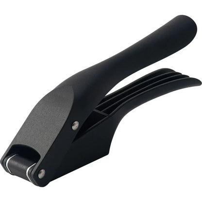 2-in-1 Kitchen Gadget for Slicing and Crushing Garlic – black