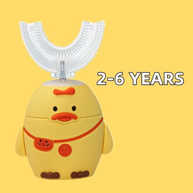 Interactive Electric U-Shaped Toothbrush for Kids – Duck yellow