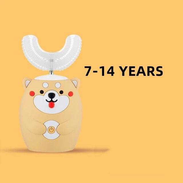 Interactive Electric U-Shaped Toothbrush for Kids – Bear Yellow