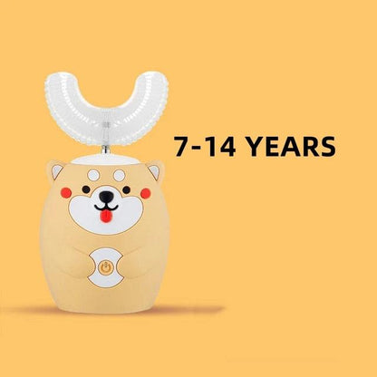 Interactive Electric U-Shaped Toothbrush for Kids – Bear Yellow