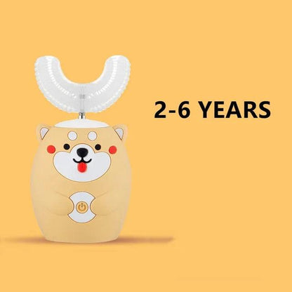 Interactive Electric U-Shaped Toothbrush for Kids – Bear Yellow