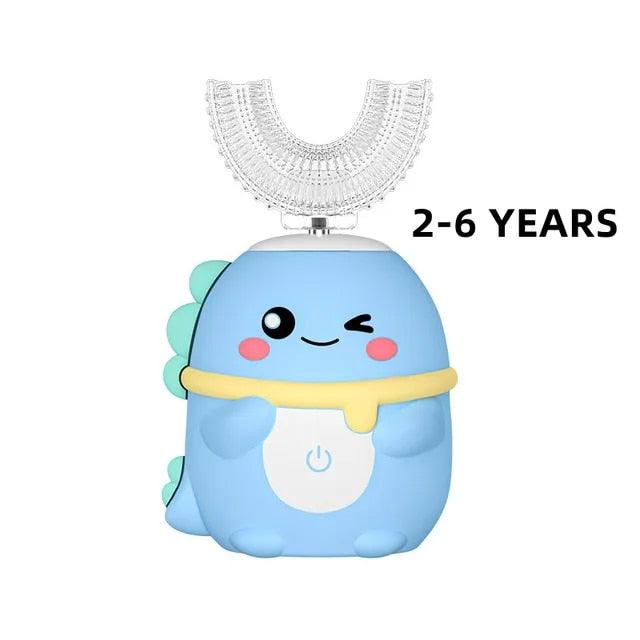 Interactive Electric U-Shaped Toothbrush for Kids – Pokemon blue