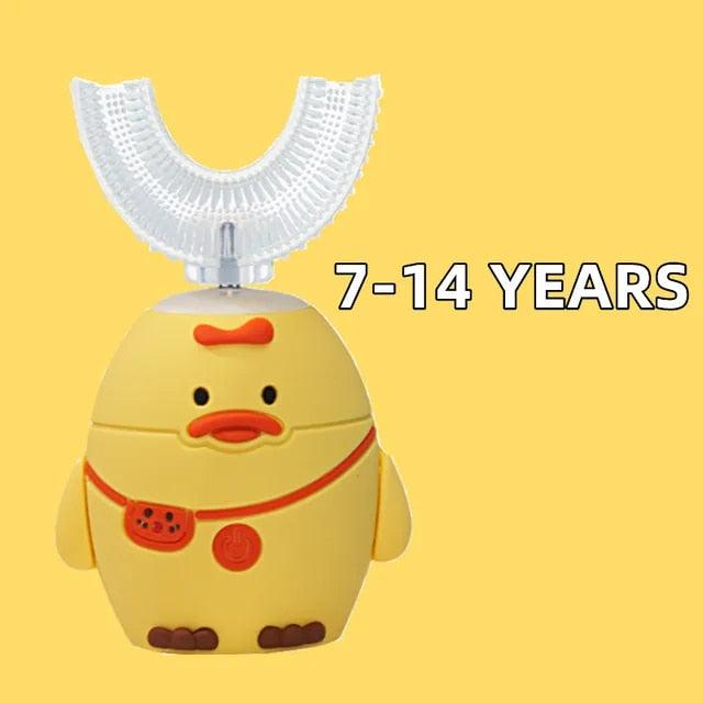 Interactive Electric U-Shaped Toothbrush for Kids – Duck yellow