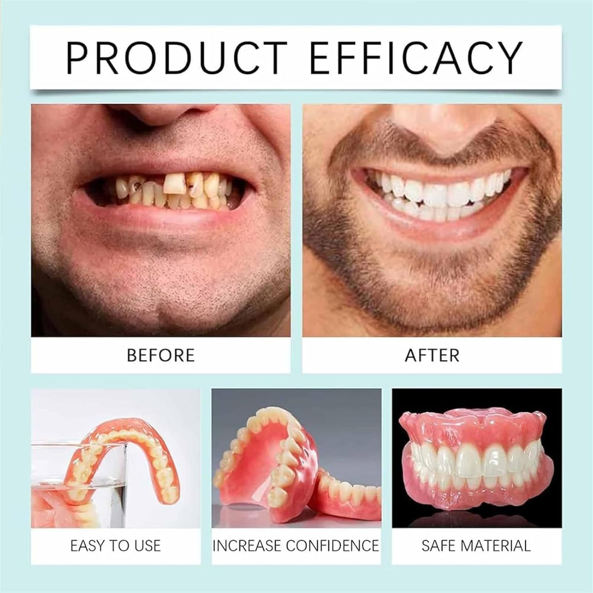 ComfortFit Denture System for All-Day Confidence and Comfort