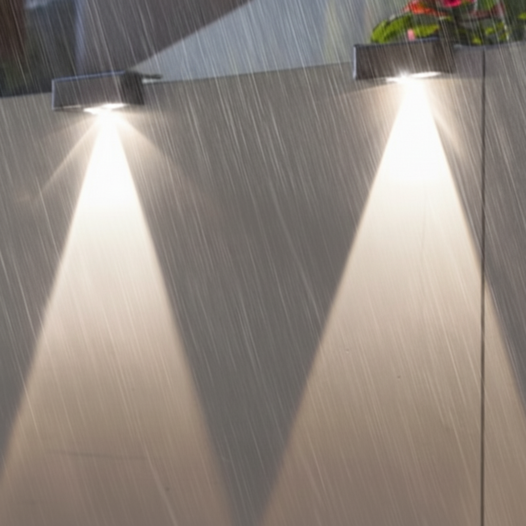 Outdoor Solar LED Garden Light with Smart Dusk-to-Dawn Sensor