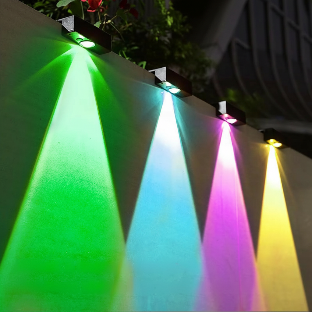 Outdoor Solar LED Garden Light with Smart Dusk-to-Dawn Sensor