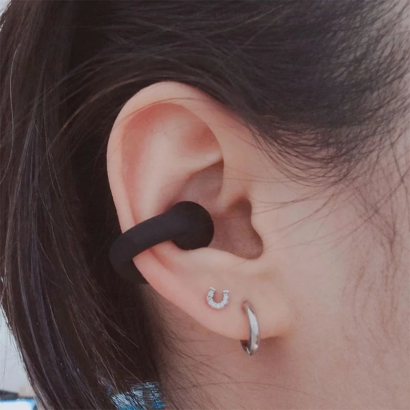Wireless Earbuds with Bone Conduction Technology – Black