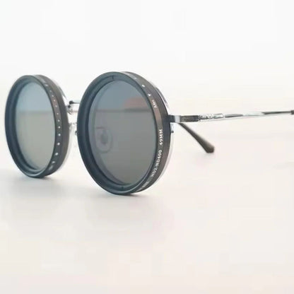 Polarized Sunglasses for Men and Women – Retro Style with Adjustable Light Filter