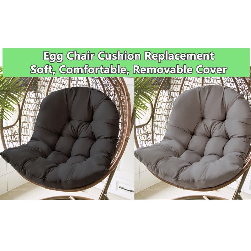 Comfort Cushion for Swing and Garden Chairs – Dark Grey – 80x120 cm – Indoor & Outdoor Use