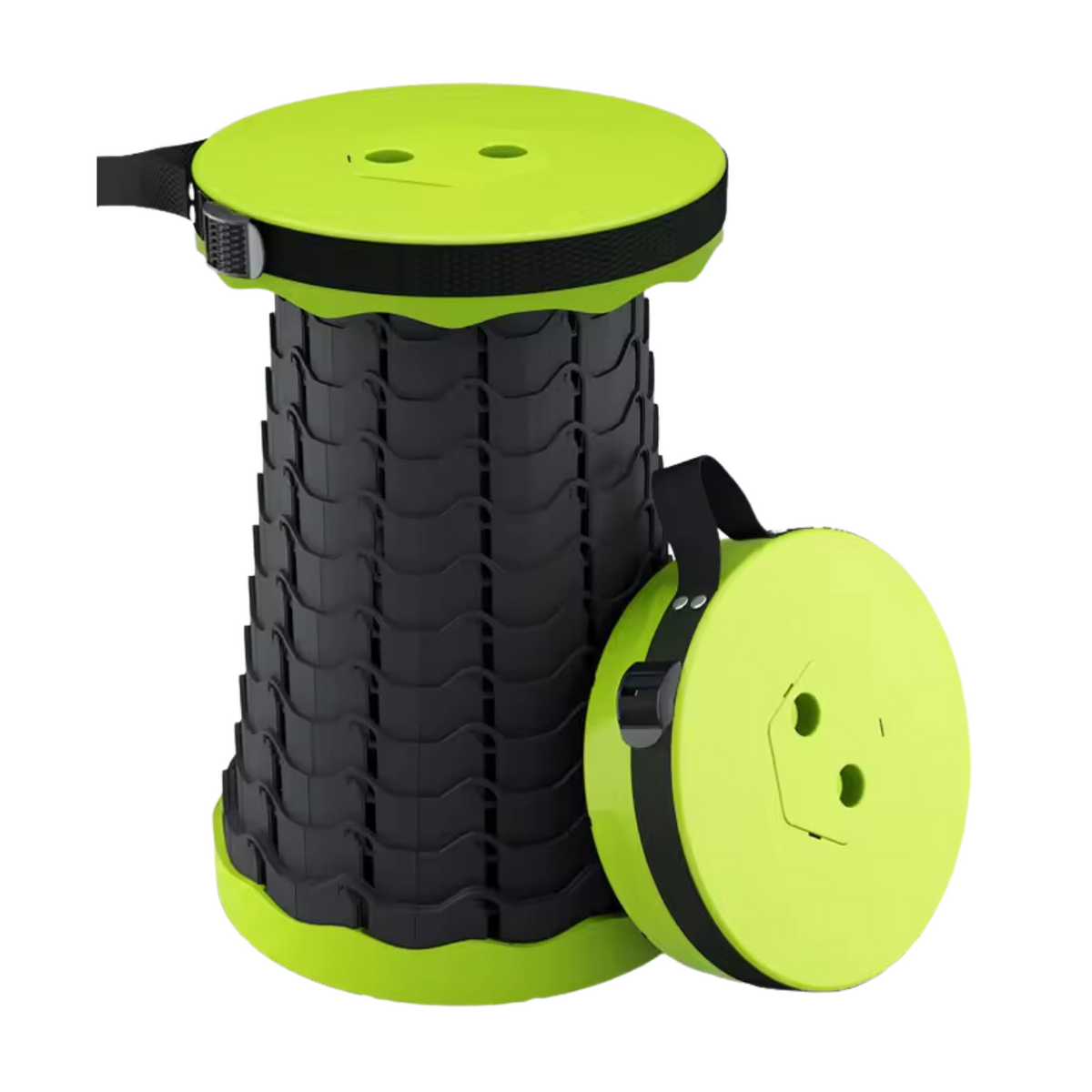 Adjustable Height Folding Stool – Green