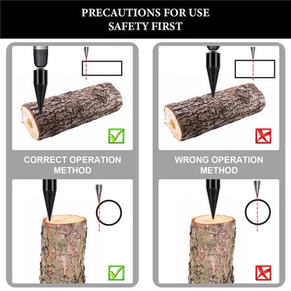 Firewood Splitting Drill Attachment for Effortless Chopping