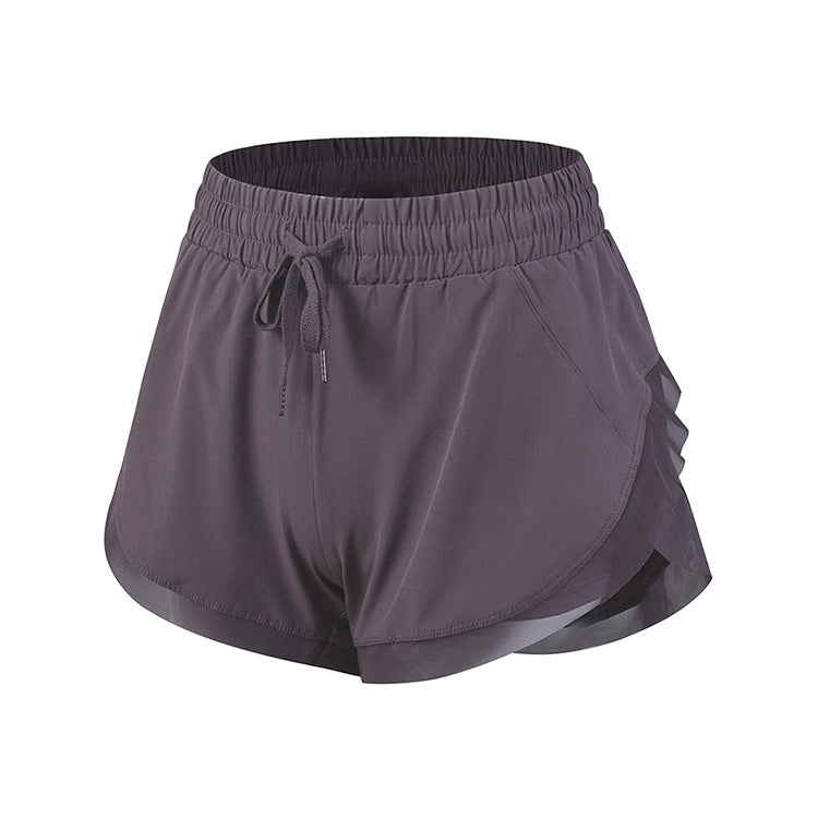 Women's Dual Function Running Shorts – Purple