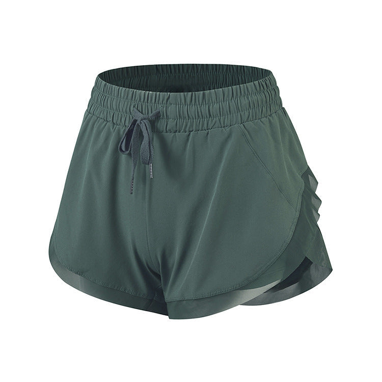 Women's Dual Function Running Shorts – Green