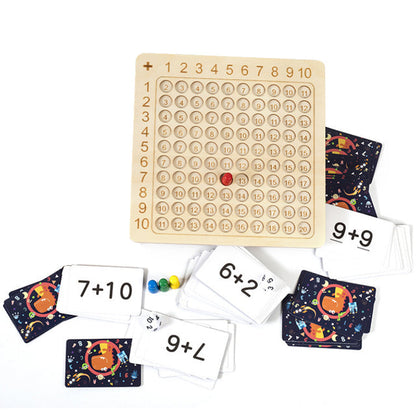 Math Mastery Game - Wooden Multiplication Board for Kids