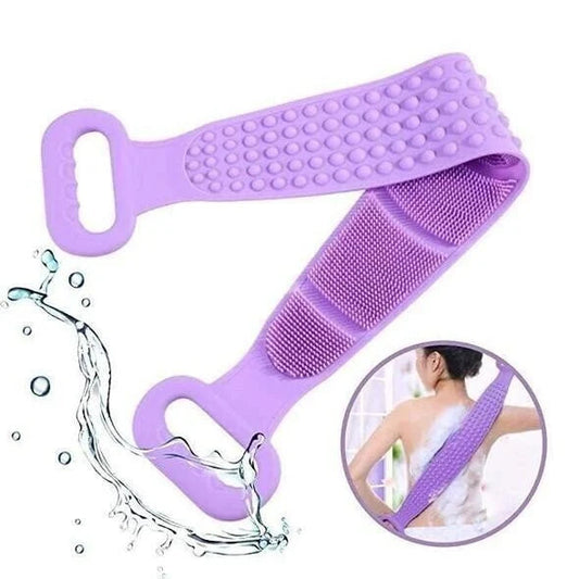 Premium Silicone Body Scrubber for Refreshing Showers – Purple