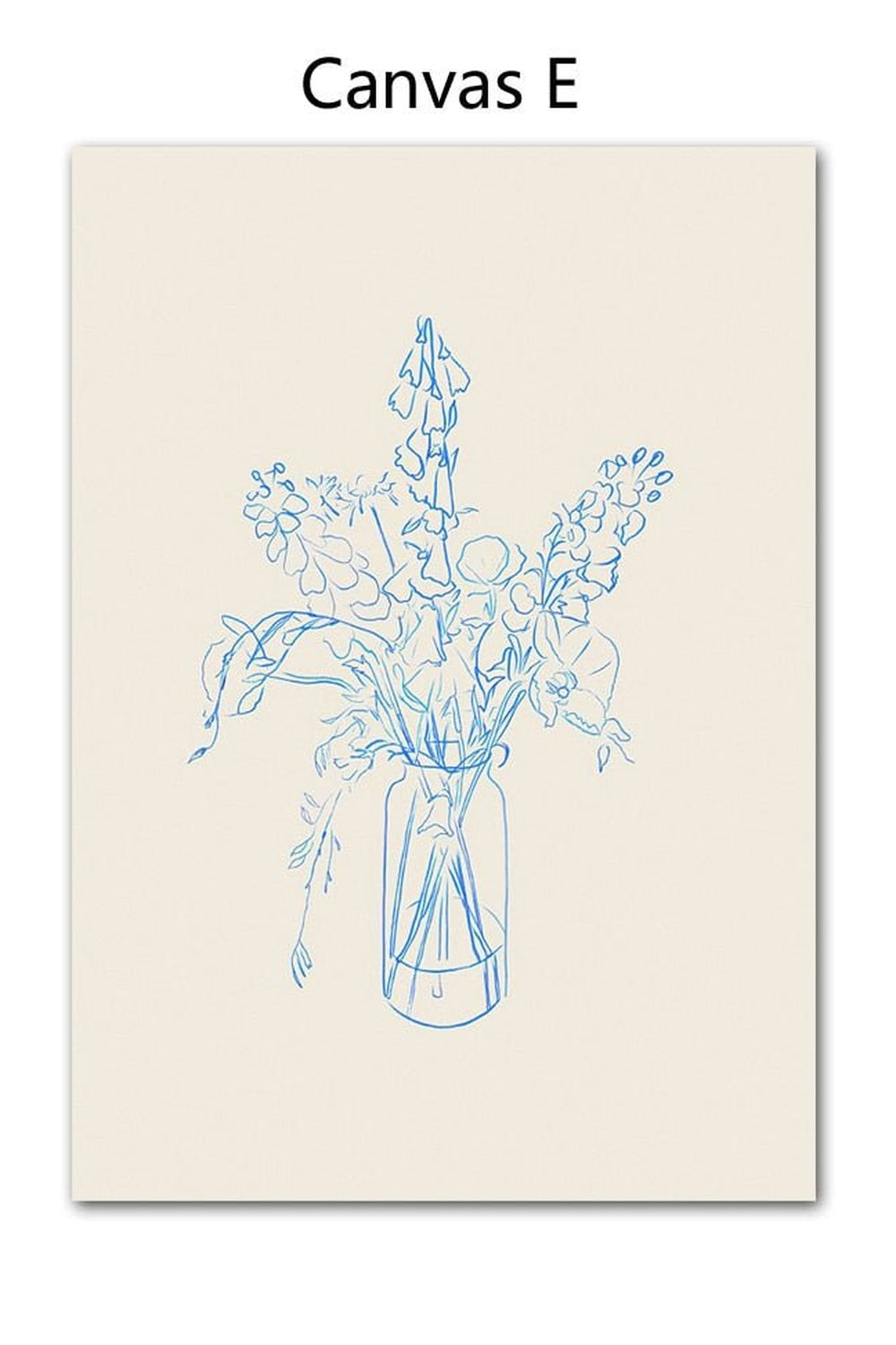 Canvas Art Print Poster – E