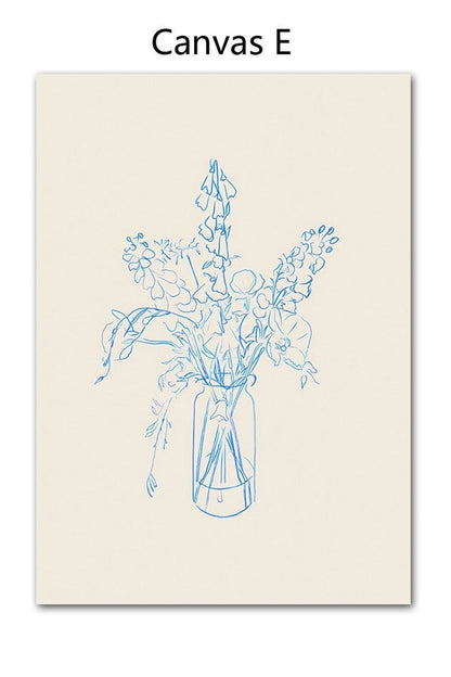 Canvas Art Print Poster – E