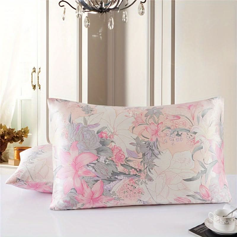 Zippered Pillowcase with Pattern for a Comfortable Sleep – Pink Lily