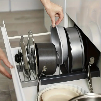 Compact Kitchen Pot and Pan Storage Solution