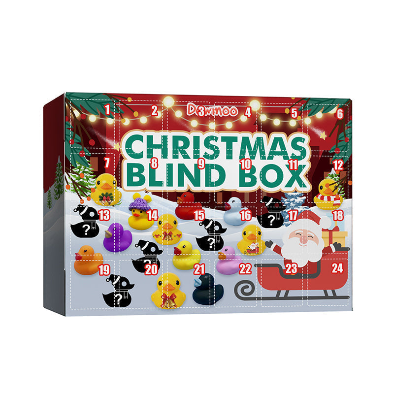 Joyful Countdown: 24 Festive Rubber Ducks for Kids
