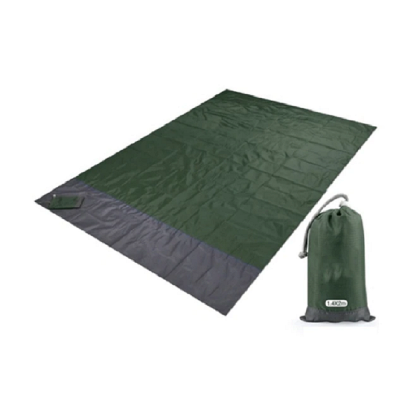 Sand-Resistant Beach Blanket - Ideal for Picnics and Parks – Dark green