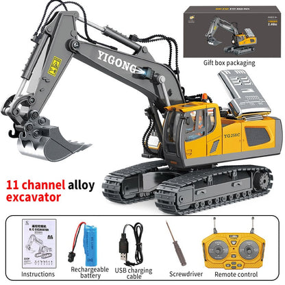 1/14 Scale Full Metal Hydraulic Excavator G308H Ready to Run – Yellow