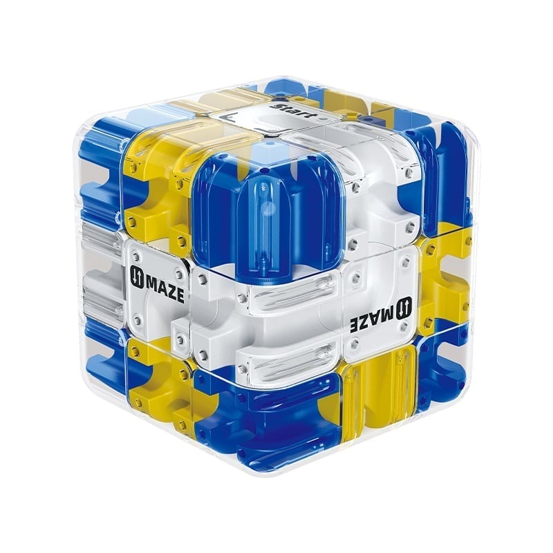 Interactive 3D Maze Challenge Cube for Kids – Blue