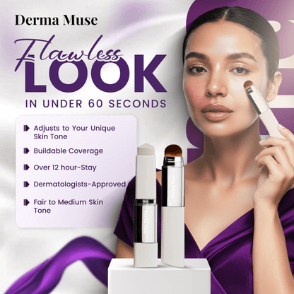 Color-Adjusting Makeup Stick with Built-In Brush | Lightweight Hydration | Infused with Hyaluronic Acid & Niacinamide