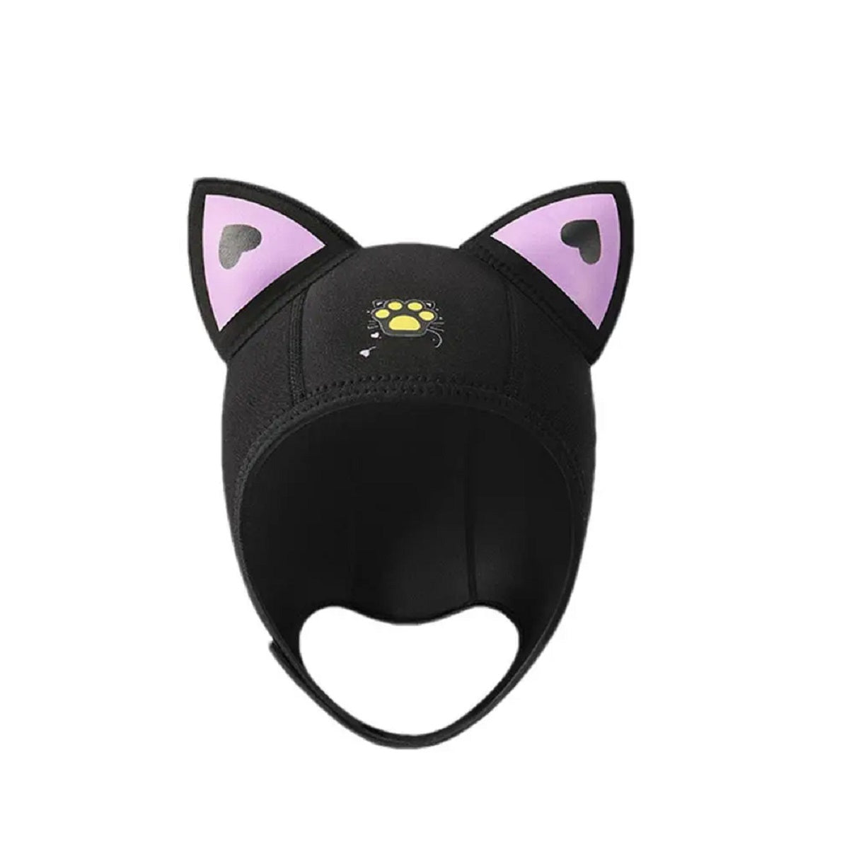 Warm Snorkeling Hat with Cute Cat Ear Design - Elastic Neoprene Hood – Blue Cat  Ear Diving Hood