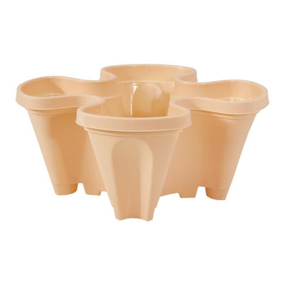 Stackable Tower Planters for Vertical Gardening – Brown