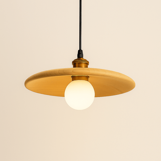 Wooden Pendant Light – Natural Style Illumination – Oak wood